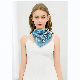 Wholesale Fashion Ladies Square Blue Paisley Bandana Satin Hair Scarf