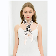  Trendy Silk Like Women Neck Scarf Floral Pattern for Hair Wrapping