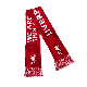  Wholesale Slogan Team Soccer Knitted Scarf National Flag Jacquard 100% Acrylic Game Club Fan Scarf Football Scarf