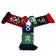  Custom Design Printing Scarf Polyester Custom Design and Size Football Scarf