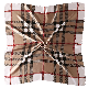 2023 Fashion Customise Plaid Bag Silky Scarfs for Women Curly Hair Wrap