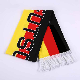 Custom Logo Acrylic Flat Knitting Machine Printing Jacquard Football Soccer Fan Scarf