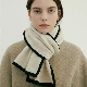  High Quality Qinghe Plain Knit Cashmere Scarf for Women Men