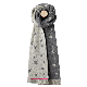  OEM Fashion Stripe Women Wool Knit Winter Scarf Brand Custom Scarf