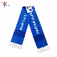 Custom Logo Cotton Football Scarves Club Knit Scarf Knitted Double Sided Print Soccer Scarf for Men Women