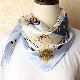  Custom Digital Print Square Pure Silk Twill Scarf