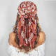  Customize Fashion Square Satin Scarf Digital Printing Silk Feeling Headscarf for Women