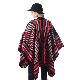  Winter Lady Designer Brand Leopard Embroidery Shawl Poncho Kimono Cape Women′s Scarf