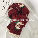  Christmas Gift Wine Red Knitting Moose Scarves for Men Women Thick Lovers′ Wool Necker Scarves for Girl Boys