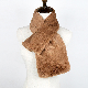  Korean Edition Winter New Imitation Fur Thickened Comfortable Warm Imitation Rabbit Hair Scarf Lady Solid Color Bib
