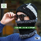  Fashion Winter Knit Hat Men′s Thickened Cap with Neck Scarf