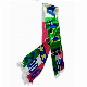  Soccer Satin Sublimation Print Custom Logo Print Polyester Football Fans Souvenir Scarf
