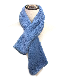  Promotional Winter Warm Soft Adjustable Furry Wrap Around Loophole Women Blue Faux Fur Scarf