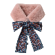 2020 Popular Winter Women Leopard Ribbon Faux Rabbit Fur Scarves