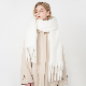  Cashmere Feel Shawl Warm Winter Pashmina Wrap Two-Tone Color Blanket Scarves