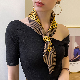  New Fashion Vintage Design Women Decorative Hairband Silk Square 70*70cm Twill Polyester Rayon Soft Lady Scarf