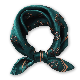Dark Green 53*53cm Luxury Print Square Bandanas for Women