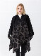  Luxury Leopard Print Jacquard Blanket Tassels Poncho Winter Warm Cape Wraps Shawls