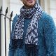  Unisex 100% Cashmere Herringbone Woven Apparel Accessories Scarf with Fringe