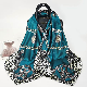  Square Leopard Print Satin Scarves Lightweight for Natural Hair Wrapping