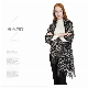  Fashionable Soft Black and White Leopard Ladies 100% Wool Wrap Scarf