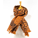  Wholesaler Outerwear Apparel Accessory Women Winter Orange Warm Soft Cashmere Feel Tassel Leopard Cheetah Print Shawl Oversize Wider Stole Blanket Scarf