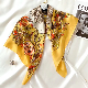  Fashion Silk Scarf Gift for Women Custom Printed Mulberry Silk Satin Scarf