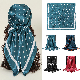  New Fashion Custom Solid Color Polka DOT 90*90cm Satin Large Square Imitation Silk Lady Scarf