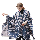  Stylish Thick Striped Wrap Winter Blanket Wrap Shawl Women′s Cape