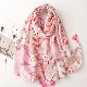  Flowers Handmade Long Fringed Gauze Scarf