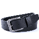  Ceinture Pour Homme Alloy Pin Buckle Black Leather Belt for Men