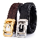  Men Fashion Genuine Leather Solid Belt Original 100% Real Cow Leather Durable Adjustable Automatic