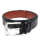  Black/Orange Classic Concise Style Genuine Leather Belt for Man