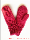 100% Wool Knitted Winter Gloves for Women (JYG-25255)