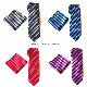  Hot Sale Jacquard Striped Necktie Hanky Set Classical Men′ S Necktie Set