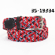  Designer Colorful Unisex Men Lady Elastic Braided Belt 35-19334