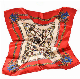 Fashion Chains Printed 90cm Square Satin Lady Shawls Wholesale