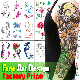  Custom Design Hot 3D Gold Silver Diamond Jewelry Flash Crystal Cartoon Tattoo Paper Face Eye Nails Water Proof Transfer Metallic Temporary Body Tattoo Stickers