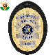 Double Plated High Quality Nickel Gold Color China Wholesale Custom Logo Design Metal Crafts Leather Holder Security Military Badge