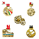  Wholesale Cheap Hollow out Antique Brass Gold Plated Custom Design Soccer Tournament Award Trophy Champions League Military Medal Factory Customized Medal