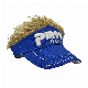  3D Embroidered Fake Hair Golf Visor