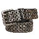  Men Belt Top Quality Cowboy Style Studded Leather Belt in Bulk Solid Leather Belts for Man