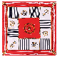  New Arrival Fashion Women Style 60*60cm Imitation Silk Square Twill Color Print Lady Scarf