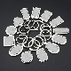  Square Round Customized Heart Shape Stainless Steel Plated Nickel Fashion Design Keychain for Sale