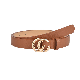  Wholesale Hot Trendy Fashion Vintage Letter Belt Gold Buckle Lady PU Leather Waist Belly Belt Women Accessories