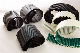  High-Quality Black Polyurethane Timing Belt with Green Fabric