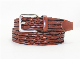  Classic Men′ S Braided Belt with Pin Buckle 35-20055