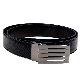  Non Revesible Clip Buckle Genuine Leather Belt for Man