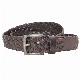 Wholesale Cowhide Genuine Leather Braided Belt Webbing Woven Belt
