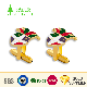  Factory Direct Sale Custom Fashion Metal Gold Plated Embossed Pirate Logo Skull Cufflinks for Man T-Shirts